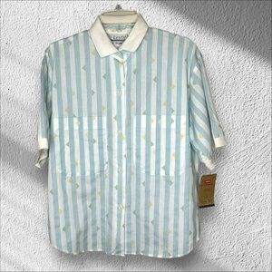 VINTAGE Deadstock Levi’s‎ Sportswear Button Down Medium USA Groovy Print